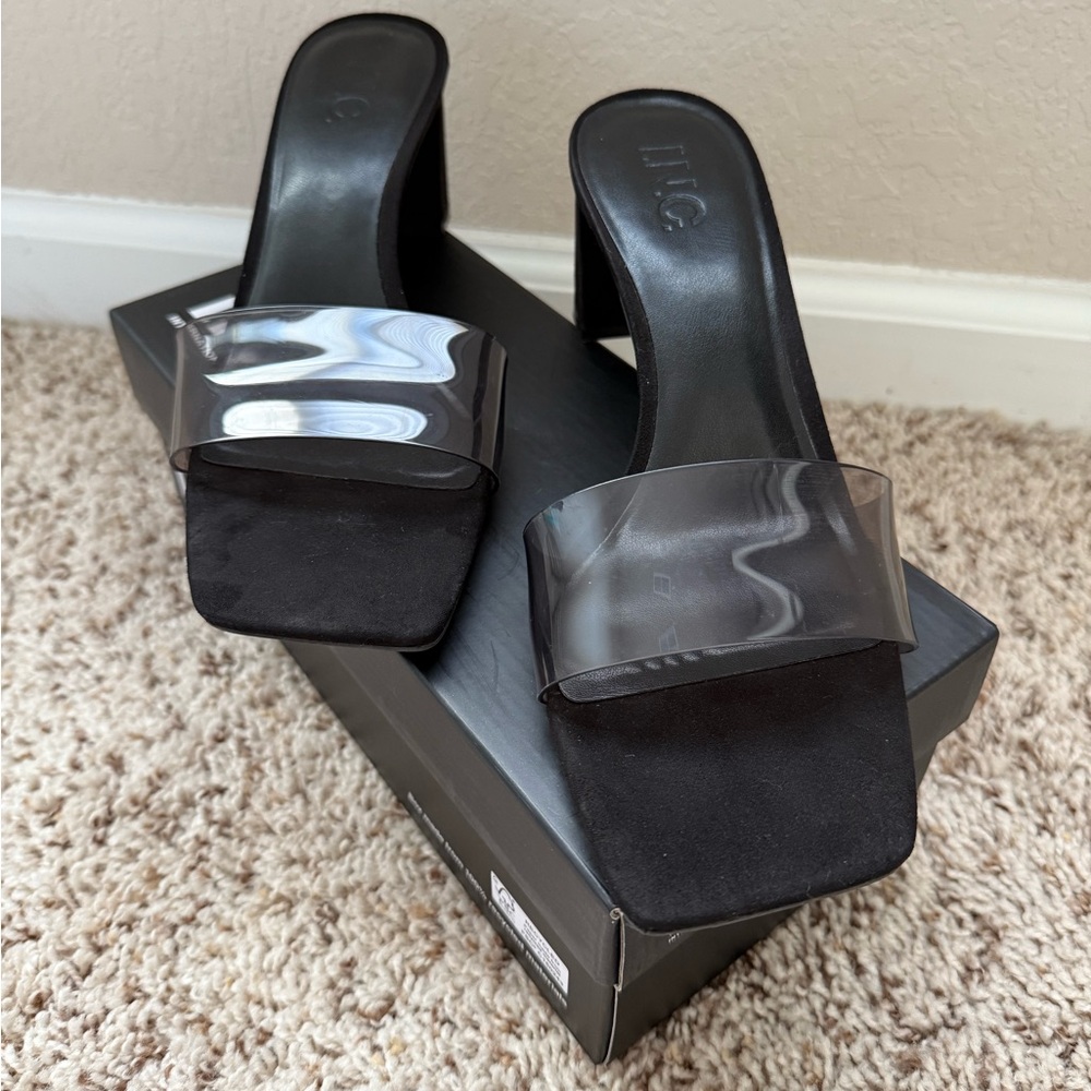 Women's Black Slide Sandals